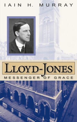 Black and white portrait of Lloyd-Jones with church steeple in the background, representing his legacy and role in Christian history.