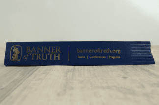 image of the blue leather banner of truth bookmark