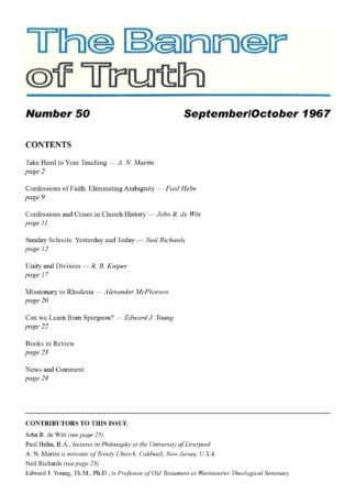 September & October 1967 Magazine