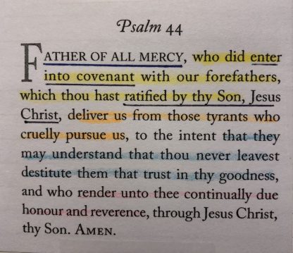 A picture of Ligon Duncan's copy of 'prayers on the psalms'