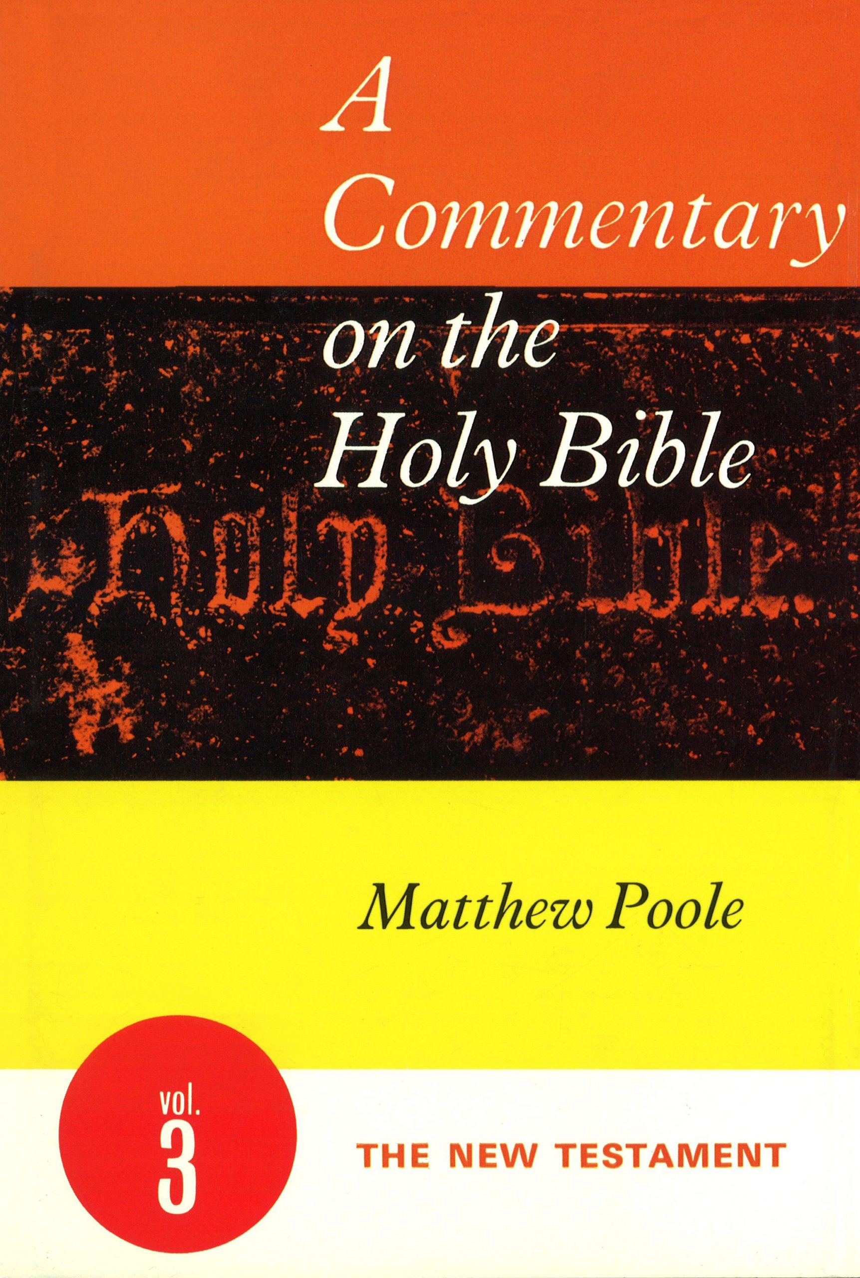 Book Cover for 'A Commentary on the Holy Bible'