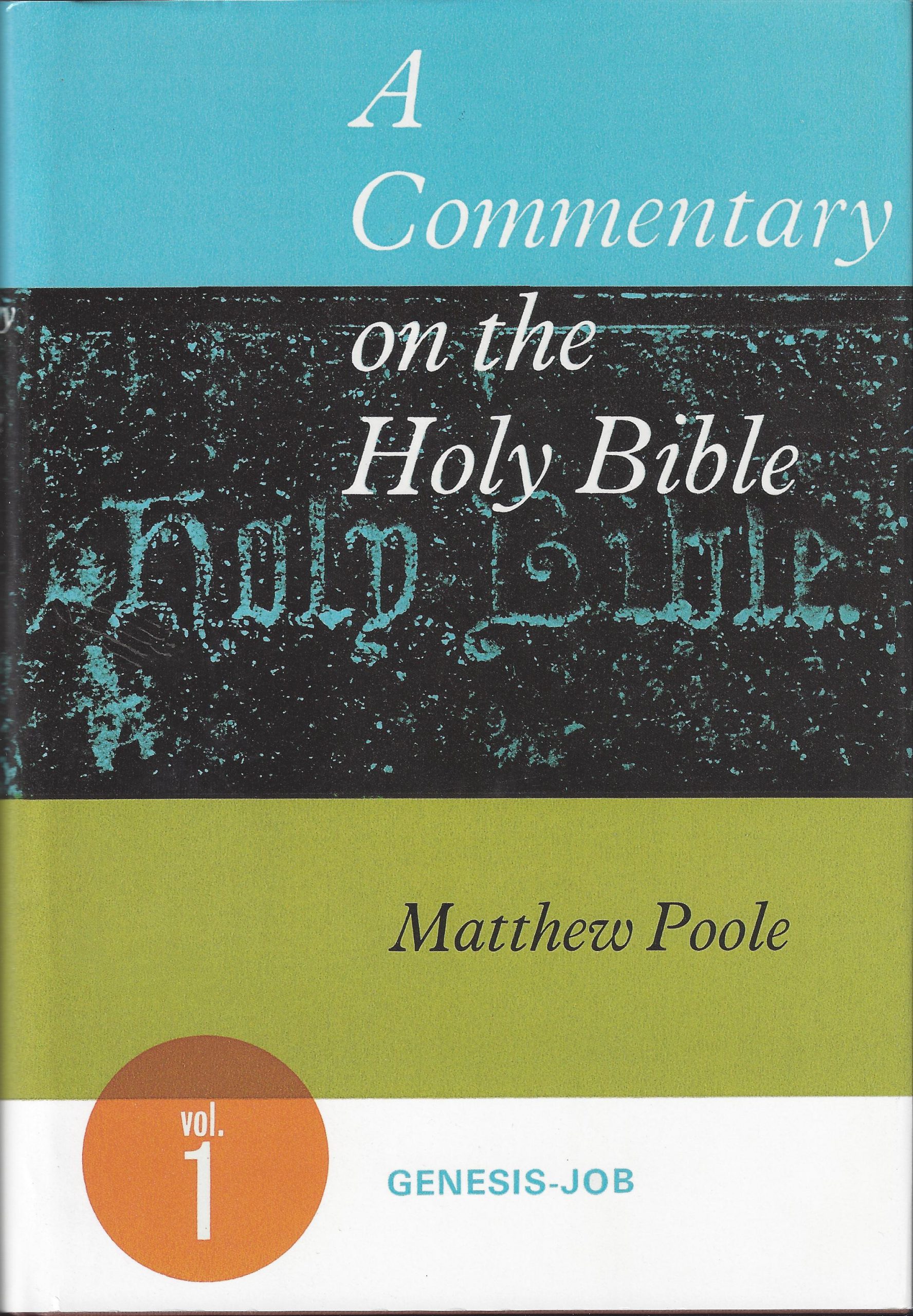 Book Cover for 'A Commentary on the Holy Bible'