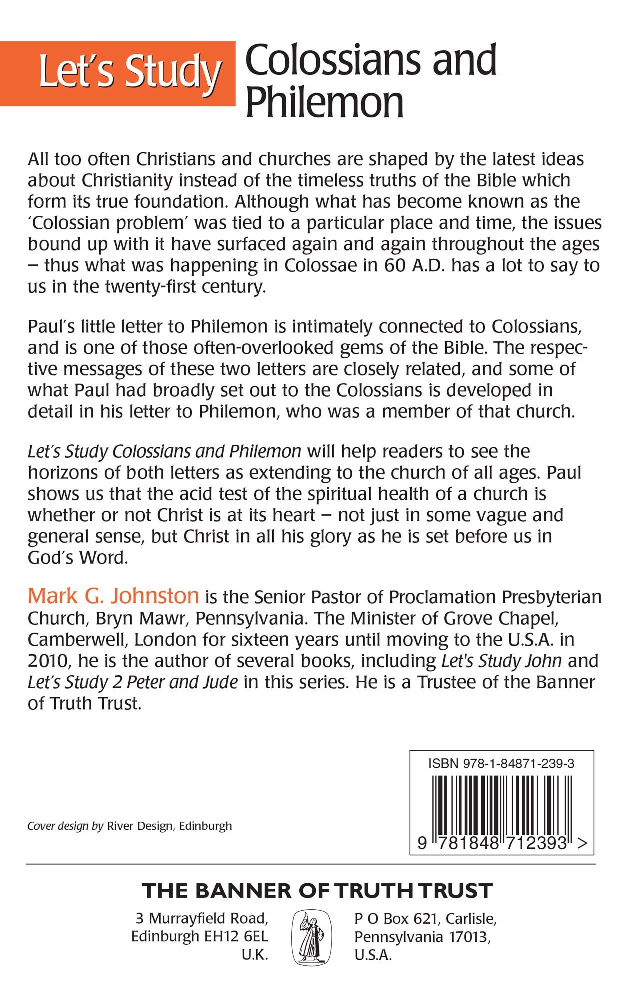 Let’s Study Colossians and Philemon by Mark Johnston