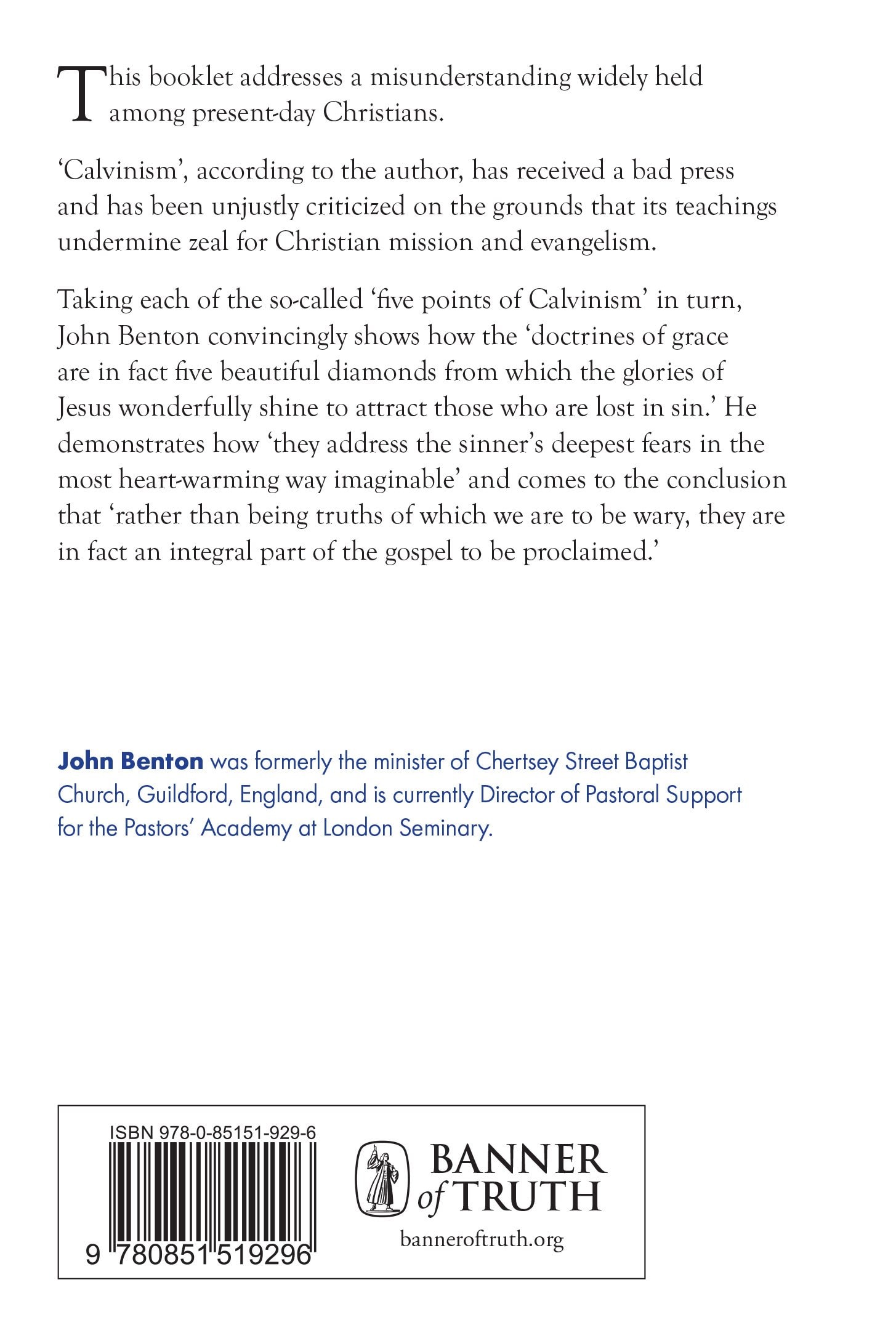 Evangelistic Calvinism by John Benton Evangelistic Calvinism by John Benton